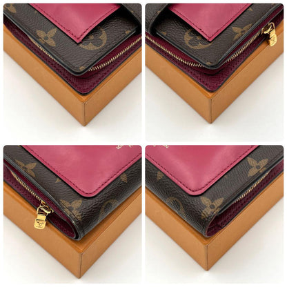 Louis Vuitton Monogram Portefeuille Juliette Bifold Wallet Brown