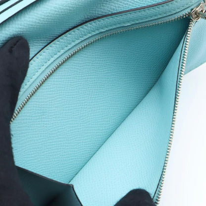 Hermes Bearn Souffle Wallet Veau Epsom Blue — view 5