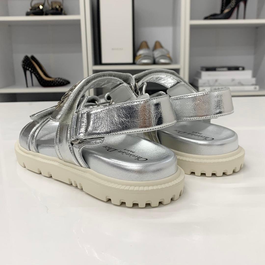 Dior Act Leather Logo Velcro Sandals