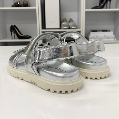 Dior Act Leather Logo Velcro Sandals