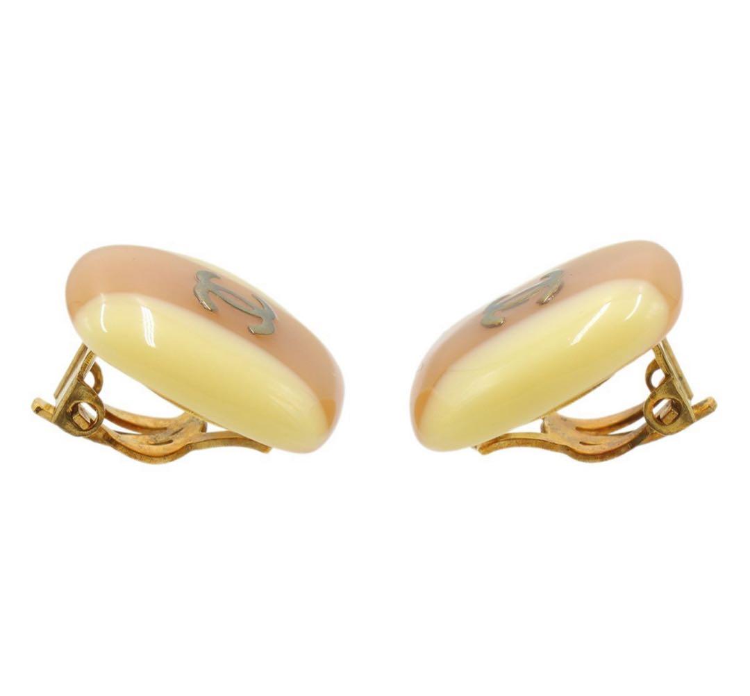 Chanel Coco Mark Logo Square Earrings