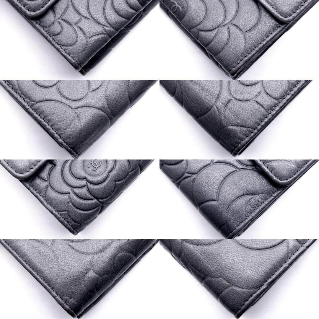 Chanel Wallet Camellia Wallets Gray — view 7