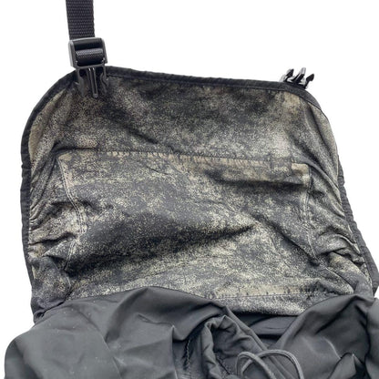 Prada Nylon Triangular Plate Logo Backpack Black — view 6