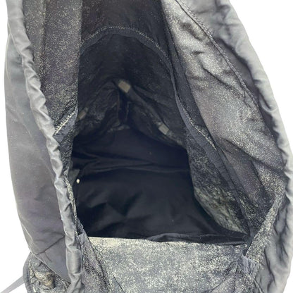 Prada Nylon Triangular Plate Logo Backpack Black — view 8