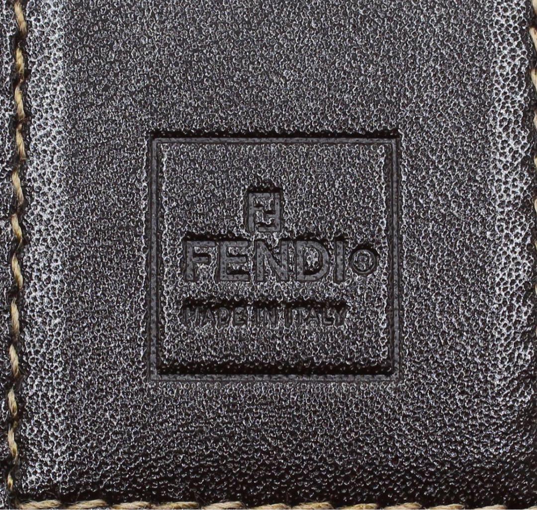 Unused Fendi Zucca Pattern 4-ring Key Case