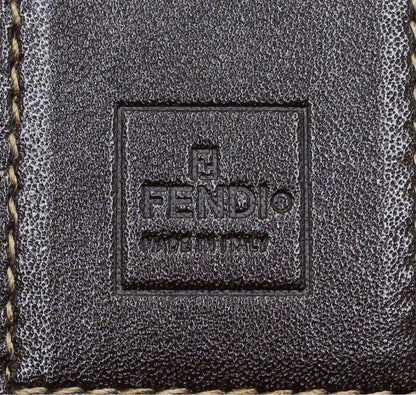 Unused Fendi Zucca Pattern 4-ring Key Case