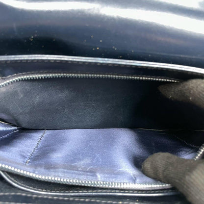 Gucci Handbag Navy Leather Gold — view 6