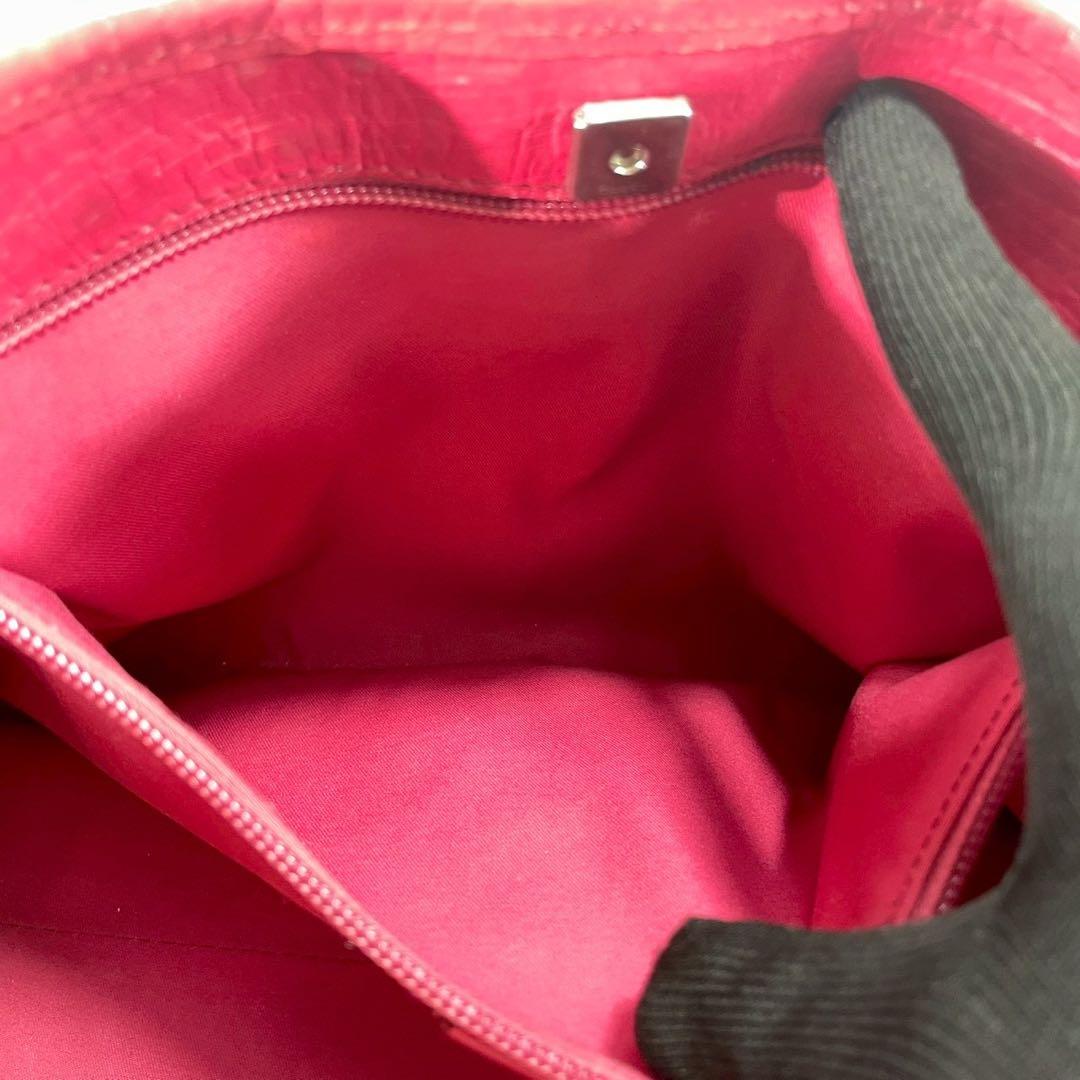 Gucci GG Tote Brown Pink Leather Logo — view 5