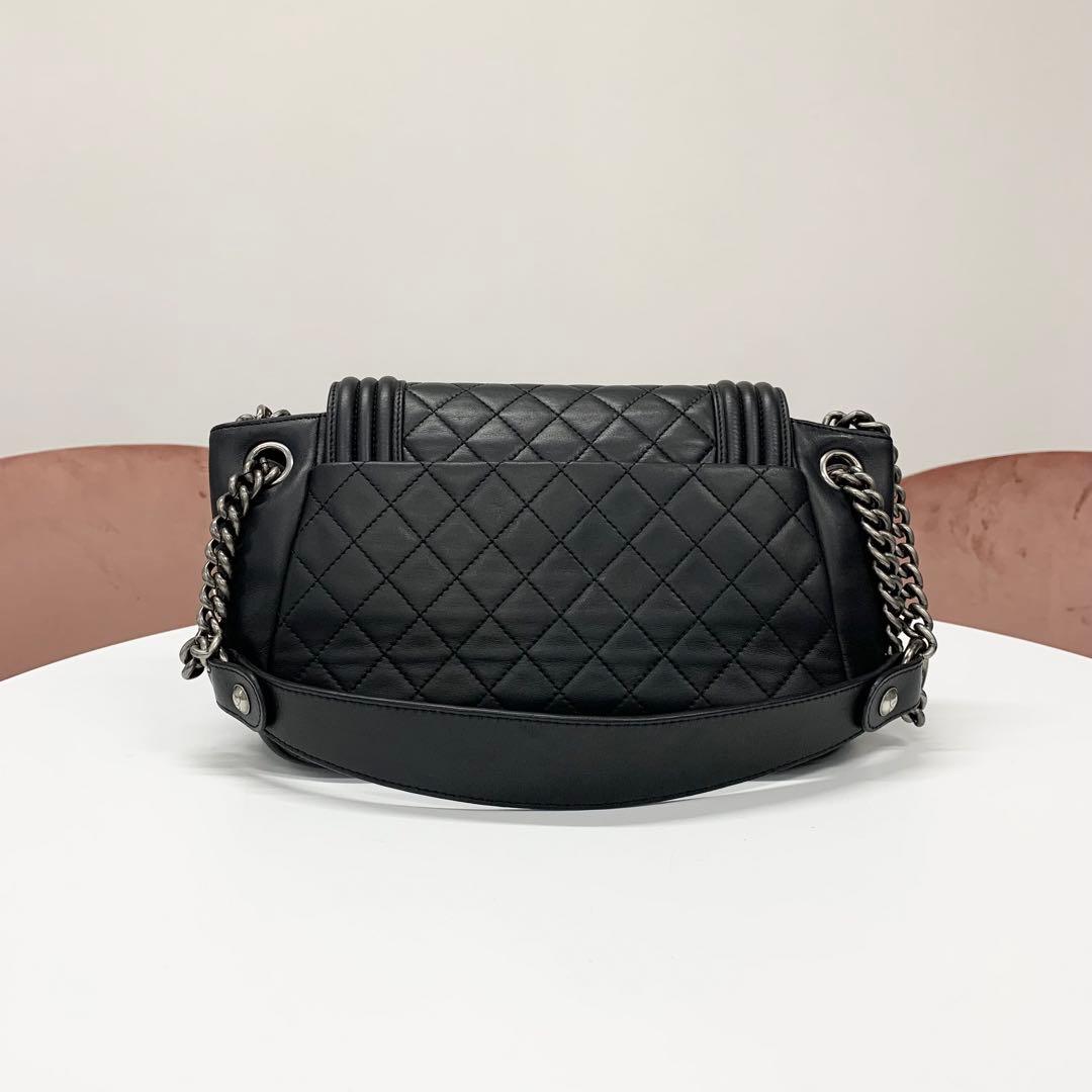 Chanel Quilted CC Logo Lambskin Shoulder Bag