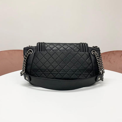 Chanel Quilted CC Logo Lambskin Shoulder Bag
