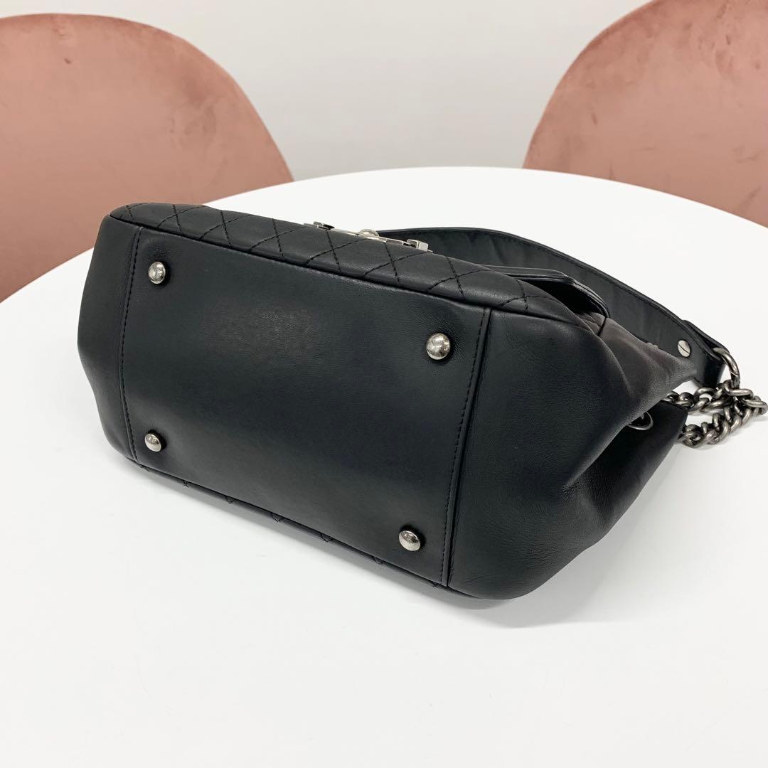 Chanel Quilted CC Logo Lambskin Shoulder Bag
