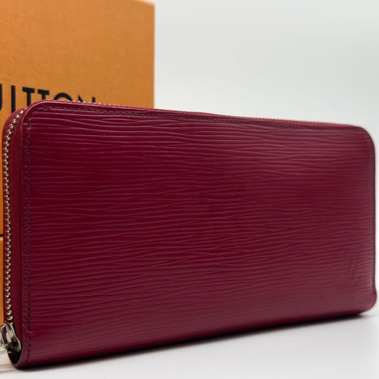 Louis Vuitton Zippy Wallet Epi Fuchsia Round
