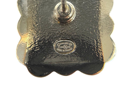 Chanel Square CC Logo Earrings — view 6