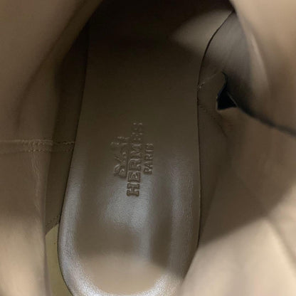 Hermes Saint Germain Kelly Leather Short Boots Black — view 8