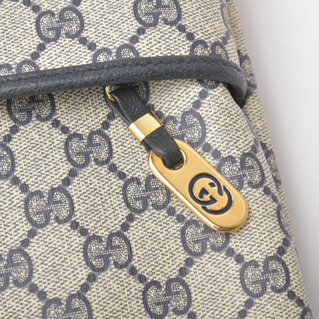 ◇guccigg Supreme Tote Bag Sherry Line Navy