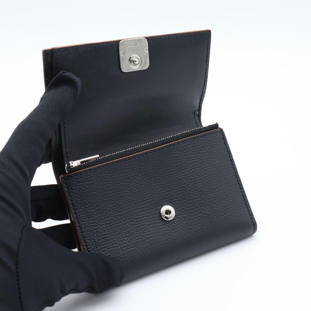 Loewe Trifold Tri Foldwallet Black Anagram Wallet — view 2