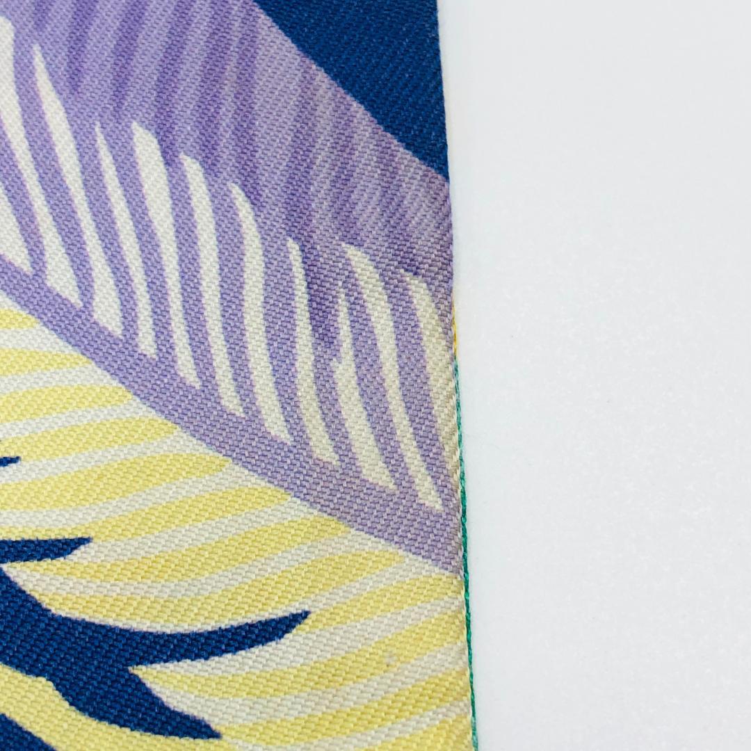 Hermes Twilly Jaguar Quetzal Scarf with Tags Excellent Condition