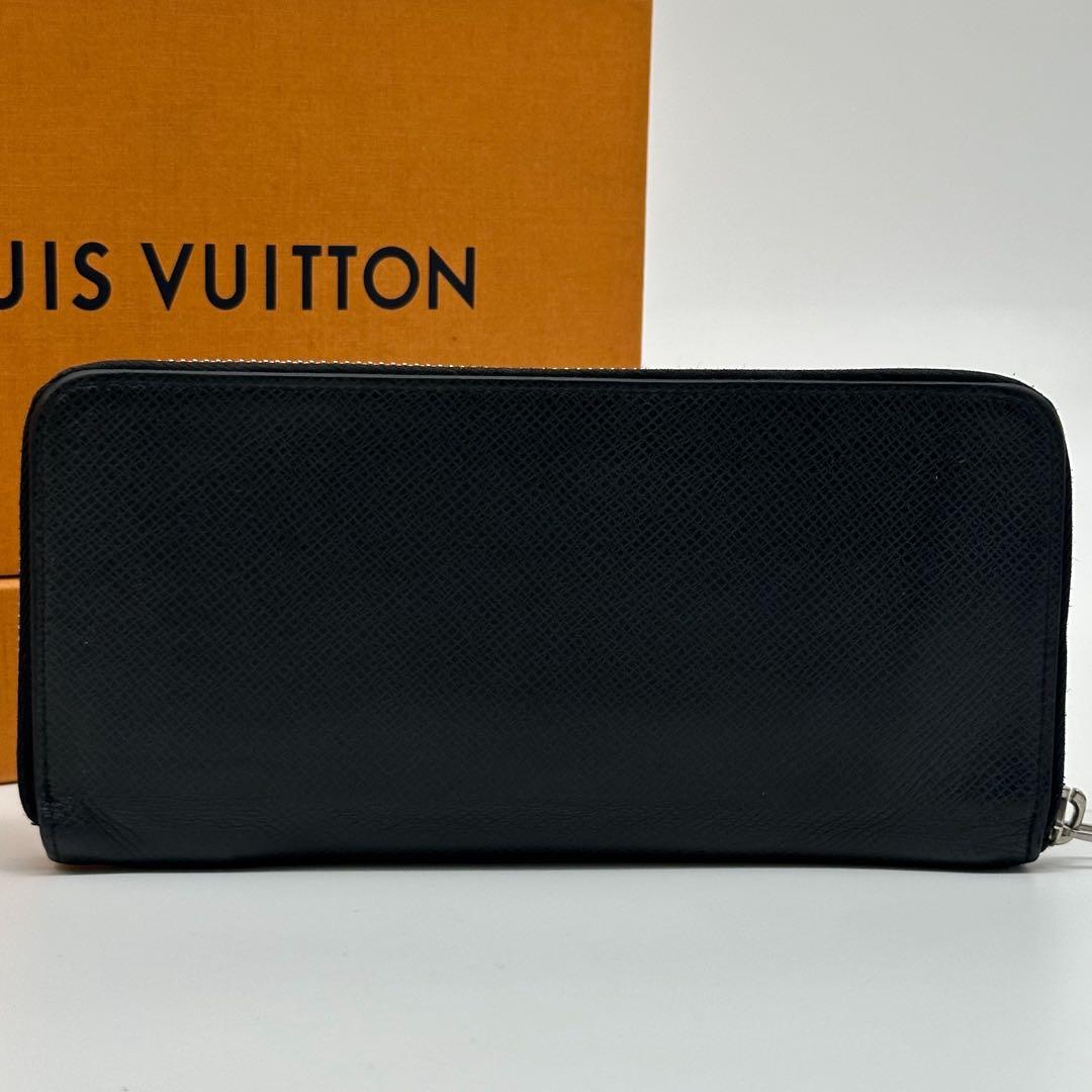 Louis Vuitton Zippy Wallet Vertical Taiga Black — view 3