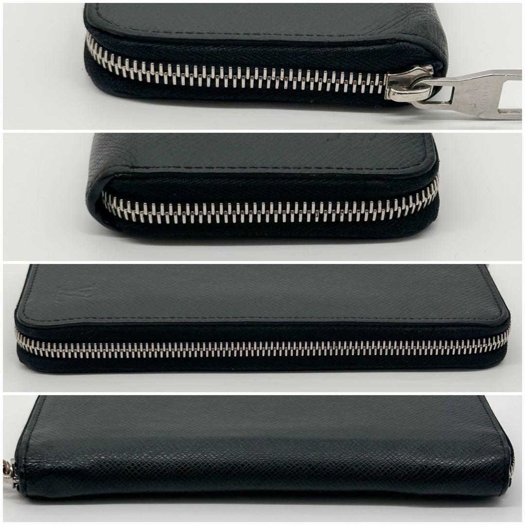 Louis Vuitton Zippy Wallet Vertical Taiga Black — view 6