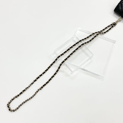 Chanel CC Logo Quilted Lambskin Chain Airpods Case Necklace — view 7
