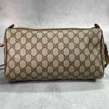 Gucci GG Sherry Line Shoulder Bag Brown Leather Logo — view 3