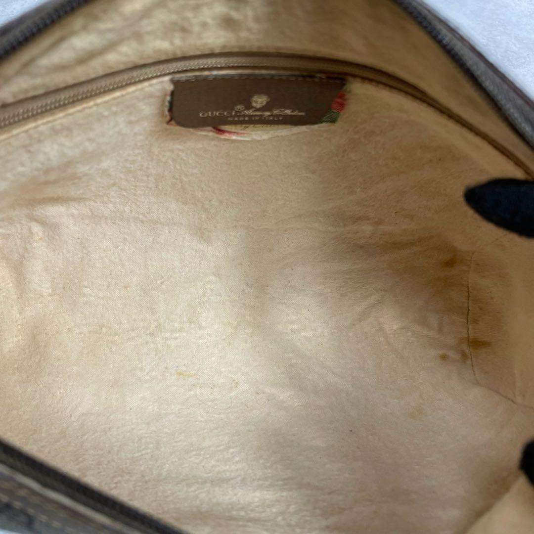 Gucci GG Sherry Line Shoulder Bag Brown Leather Logo — view 5