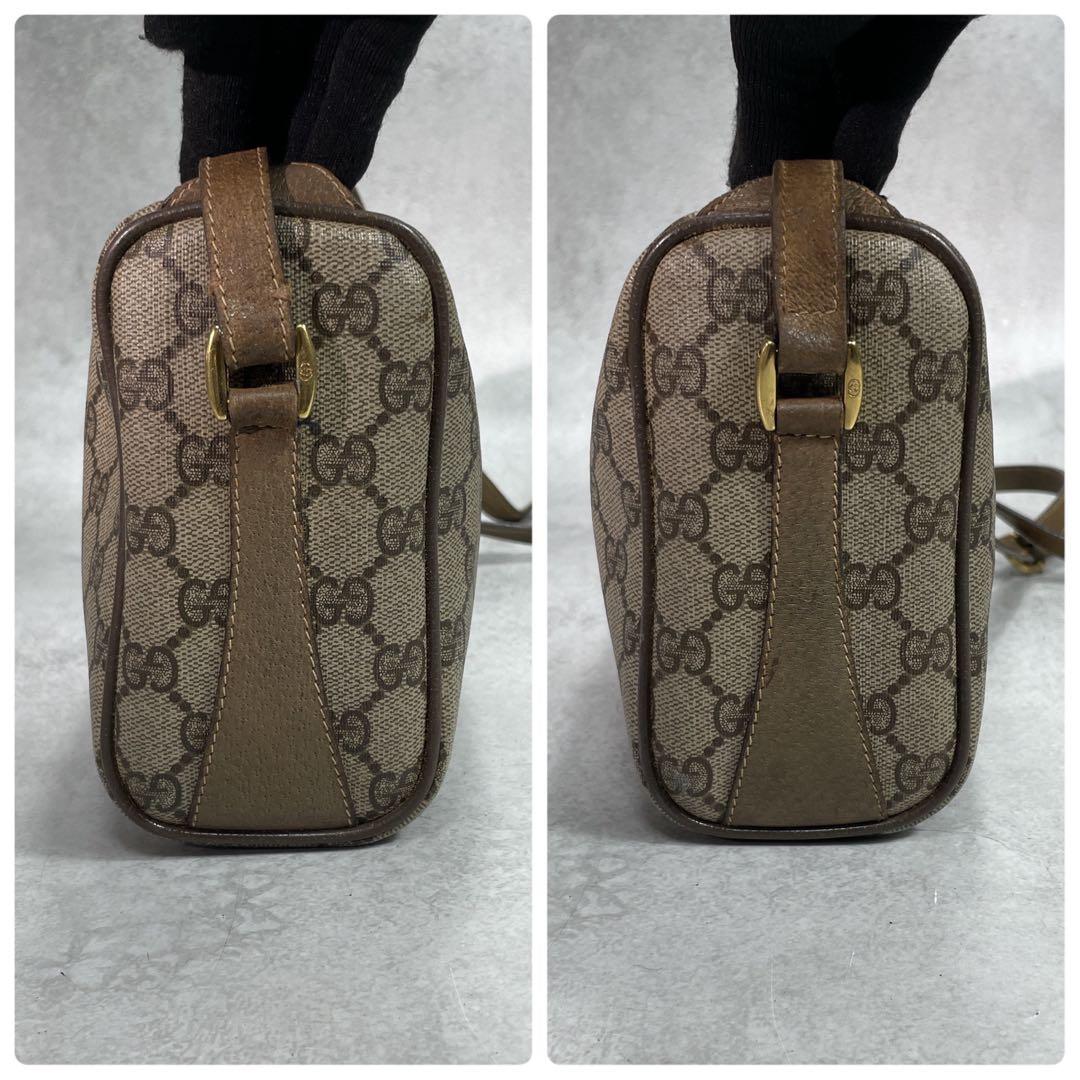 Gucci GG Sherry Line Shoulder Bag Brown Leather Logo — view 7