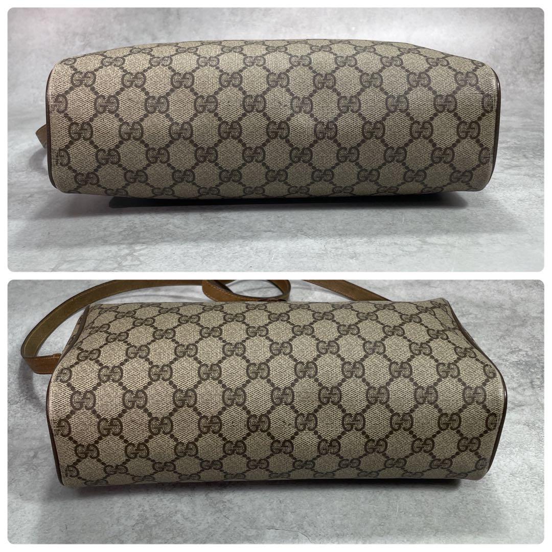 Gucci GG Sherry Line Shoulder Bag Brown Leather Logo — view 8