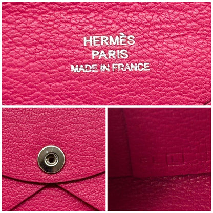 Hermes Calvi Chevre Mini Card Case Business Holder Compact Leather — view 8