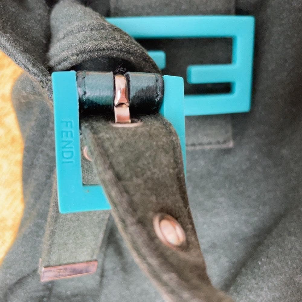 Fendi Mamma Bucket Jersey Cotton Green Blue — view 6