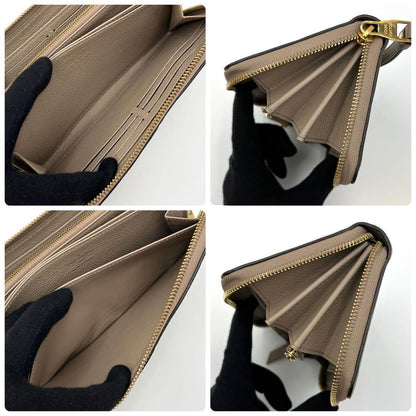 Louis Vuitton Empreinte Wallet Zippy Beige — view 6