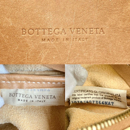 Bottega Veneta Tote Bag Butterfly Pattern Leather Beige