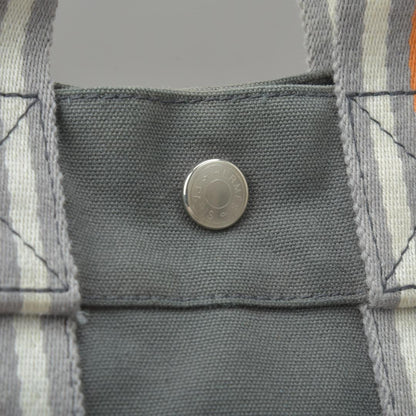 Hermes Ginza Store Limited Fourre Tout PM Handbag Canvas Gray Tote — view 7