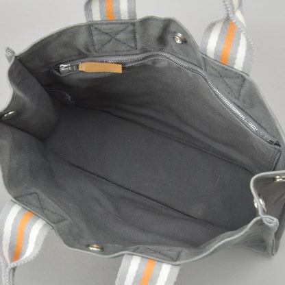 Hermes Ginza Store Limited Fourre Tout PM Handbag Canvas Gray Tote — view 8