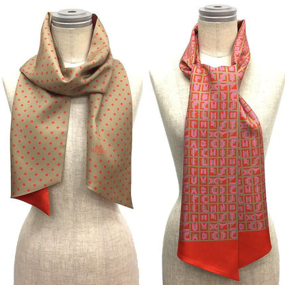 Hermes Tie Scarf Maxi Twillie Cut Dot Aq9659