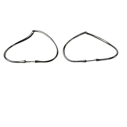 Tiffany & Co Open Heart Hoop Earrings 925 Sterling Silver Elsa Peretti — view 7