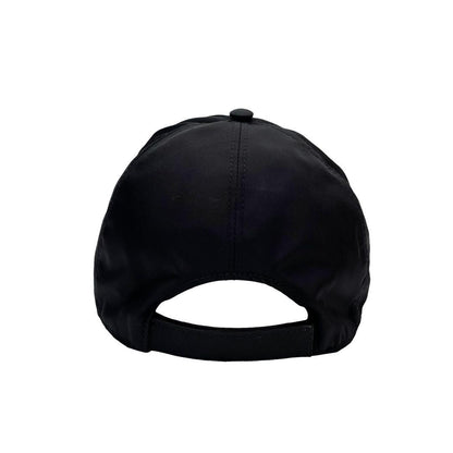 Prada Nylon Triangleplate Logo Cap Black — view 4