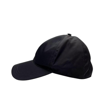 Prada Nylon Triangleplate Logo Cap Black — view 6