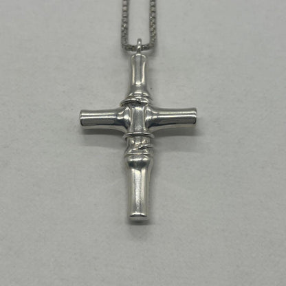 Gucci Bamboo Cross Venetian Chain Necklace — view 4