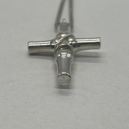 Gucci Bamboo Cross Venetian Chain Necklace — view 7