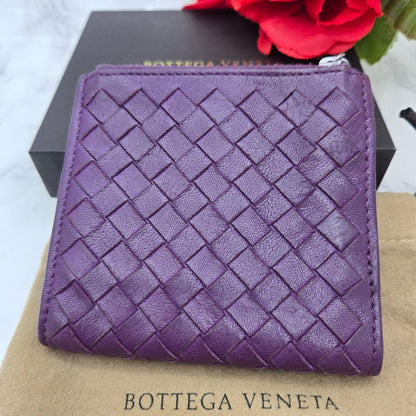 Bottega Veneta Intreccia Wallet Purple — view 2