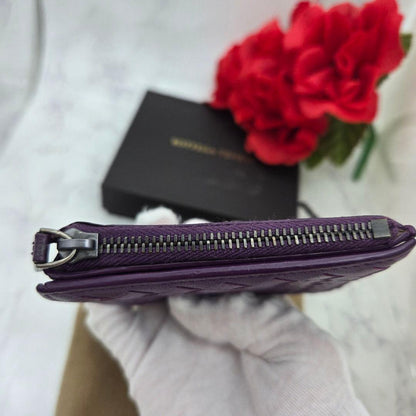 Bottega Veneta Intreccia Wallet Purple — view 9