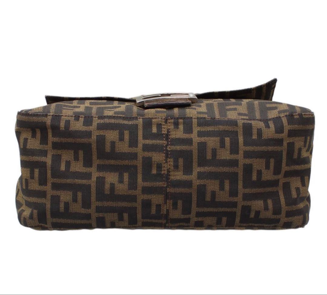 Fendi Zucca Pattern Mamma Baguette One Shoulder Handbag