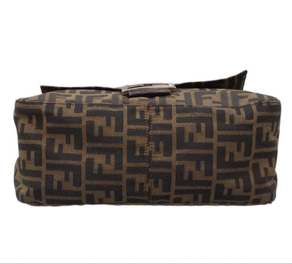 Fendi Zucca Pattern Mamma Baguette One Shoulder Handbag