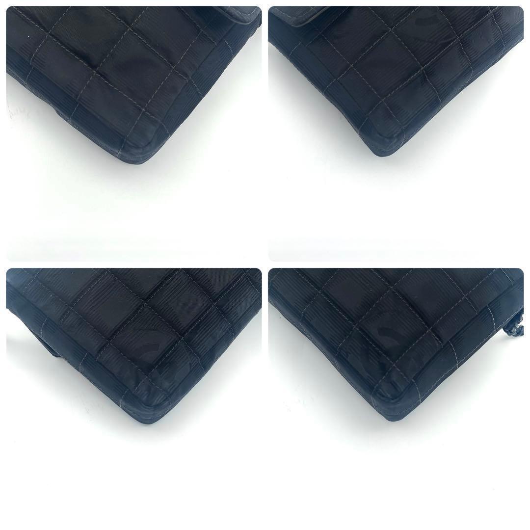 Chanel New Travel Line Choco Bar Shoulder Bag Black — view 9