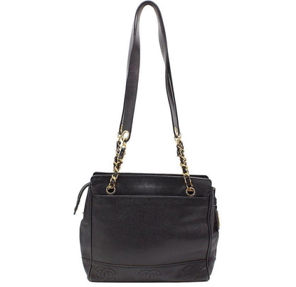 Chanel Triple Coco Mark Caviar Skin Shoulder Bag