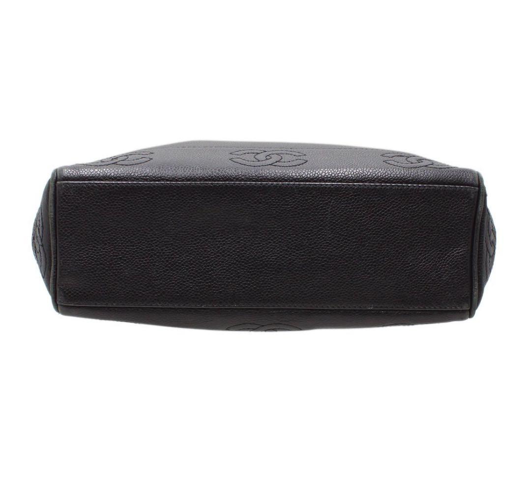 Chanel Triple Coco Mark Caviar Skin Shoulder Bag