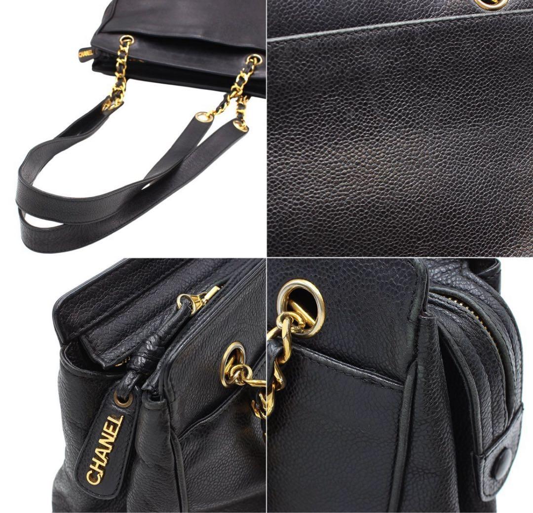 Chanel Triple Coco Mark Caviar Skin Shoulder Bag