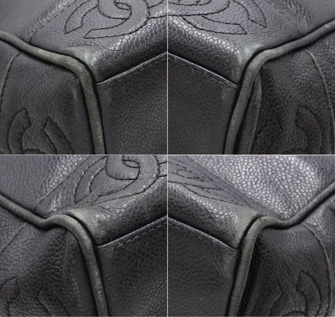 Chanel Triple Coco Mark Caviar Skin Shoulder Bag