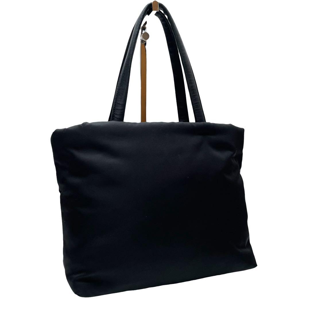 Prada Nylon Leather Flower Shoulder Bag 2-Way — view 2